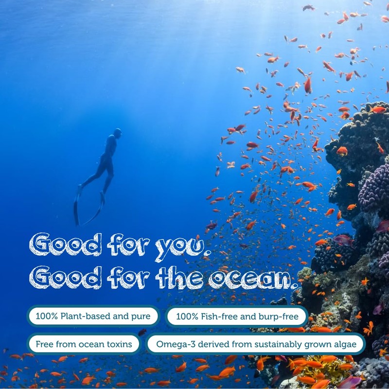 Testa Omega-3 Supplement - Vegan Based Omega 3 DHA EPA