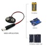 AspenTek 9v Clip para batería con Conector DC Macho de