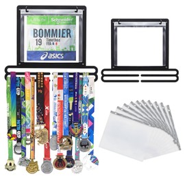 GOUWEIBA Medal Holder Medal Hanger Holder Display Rack, Sports Medal Hook Stand Wall Hanging Medal Holder Wall Mount for Athletes Runners Gymnastics