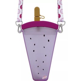 J.H. Company Botella Agua Forma Fruta Kawaii Crossbody Cantimplora 10628 Color Violeta