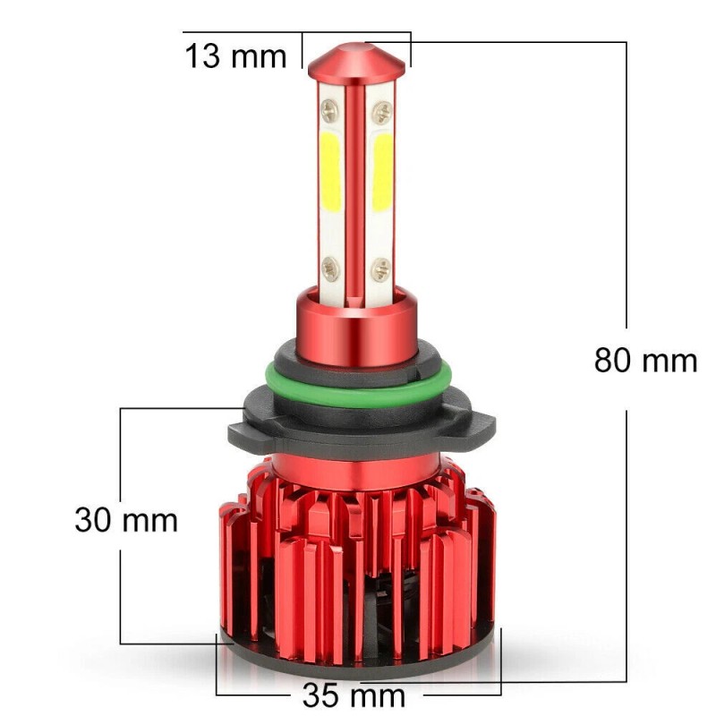 STONEBANKS 9005 9006 LED Headlights Kit Combo Bulbs 6500K High