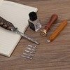 Feather Metal Nibs Quill Dip Pen Ink Set with Sealing