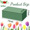 6 Pcs Floral Foam Blocks,Green Wet Dry Florist Foams for