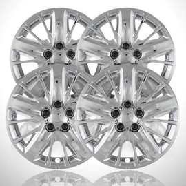 4-Pack of 18' Screw-on Chrome Hubcaps fit for Impala 2014-2019