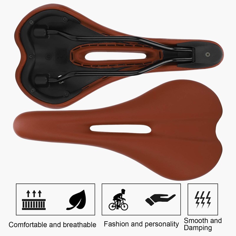 CHICIRIS Road Bike Saddle, Universal Ordinary Hollow Bicycle Saddle Mountain