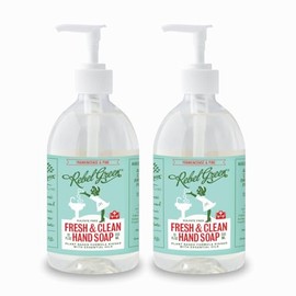 Rebel Green Liquid Hand Soap - Moisturizing Natural Bathroom & Kitchen Liquid Soap - Gentle Household Hand Wash