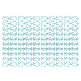 Pack of 100 Blue Small Fish Back Paper Clips for Paperwork Ideal for School and Office