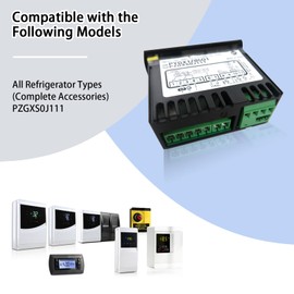 JIUGANG PZGXS0J111 Temperature Thermostat with Temperature Sensor Probe - 115v Compatible with Carel and All Refrigerator Types (Technician Ready Bundle)