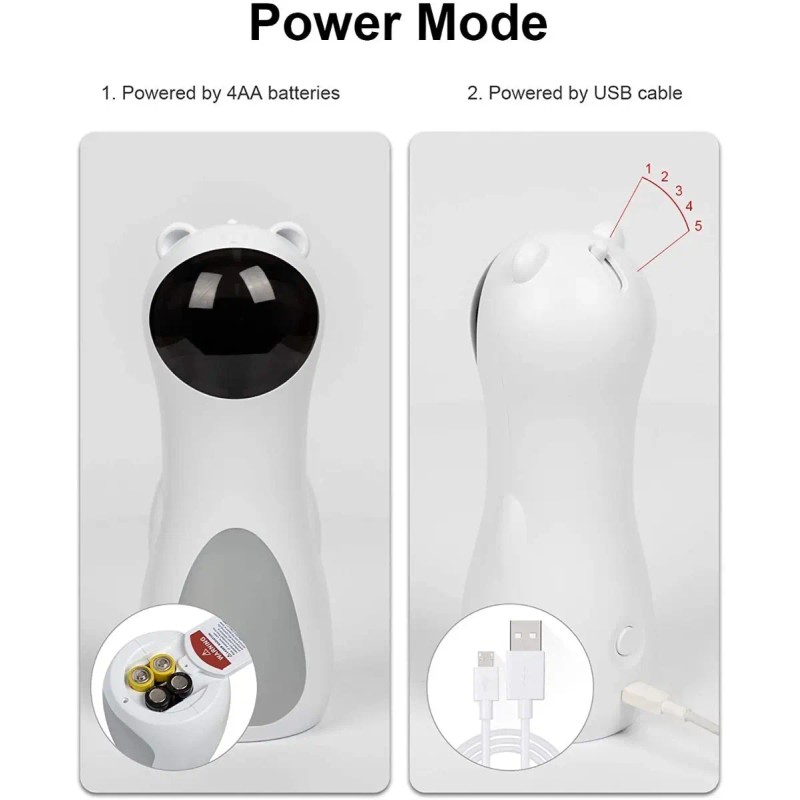 Juguete Automático Electronico Para Gatos Interactivo Láser