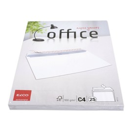 Elco C4"Cellozip Office" Envelope Without Window - White (Pack of 25)