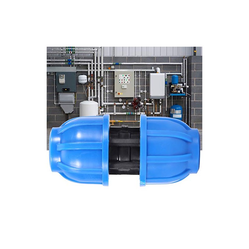 TOPINCN 5Pcs Water Pipe Connector PE Plastic 20mm To 20mm