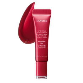 LANEIGE Glaze Craze Tinted Lip Serum, Raspberry Jam: Plumping, Nourishing Hydration with Polypeptide