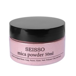 Rose Gold Mica Powder, SEISSO Mica Powder for Epoxy Resin 1.76 oz /50g, Powdered Pigment for Soap Making, Candle Making, Slime, Nail Polish, Cosmetics Grade for Lip Gloss, Craft Projects