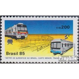 Brazil 2093 (complete.issue.) unmounted mint/never hinged ** MNH 1985 Schnellbahnsysteme (Stamps for collectors) Trains/railway/funicular