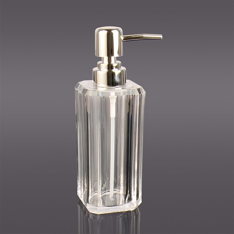 WAIT FLY Acrylic Soap Dispenser with Pump, Soap Bottle, Dish