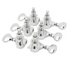 1:18 Gear Ratio Guitar Tuners Knob Enclosed Robust Silver Electric