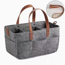 [해외]다용도 파우치백 피크닉백 기저귀가방 2024 새로운 펠트 가방 기저귀 가방 기저귀 보관 3ea