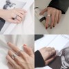 YFFSFDC 6 Piece Ring, Accessories, Fashion Ring, Popular Set, Adjustable,