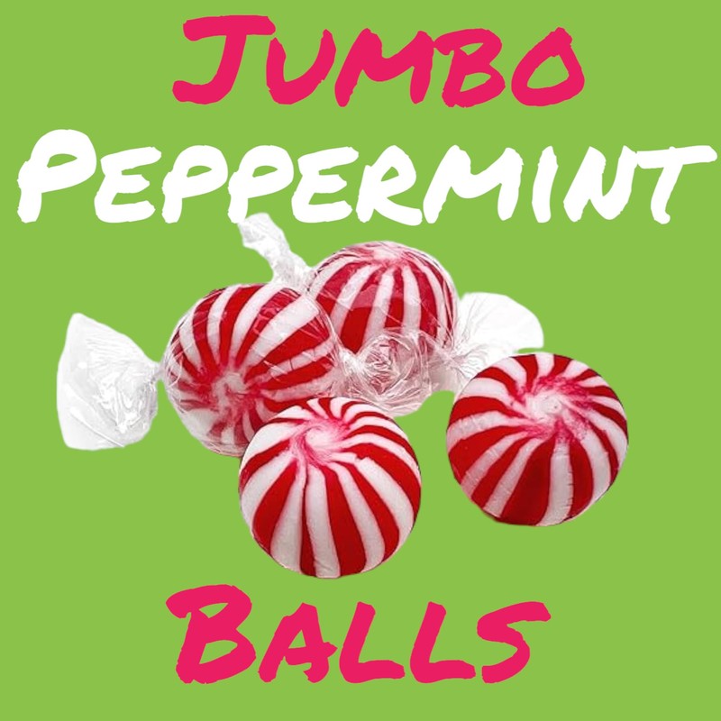 Klub Bulk Jumbo Peppermint Balls -1.5 lbs Premium Peppermint Candy-Individually