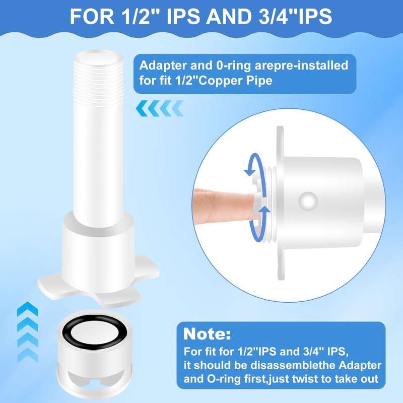 Four in One Tub Spout Adapter, Bathtub Faucet Spout Adapter