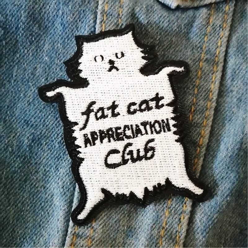 BPA Pack of 3 Cat Sew-On Patches, Iron-On Patches, Iron-On