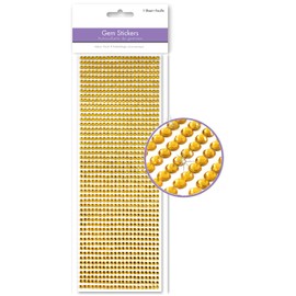 Rhinestone Strips Adhesive Rhinestones for Crafts Jewels for Crafts Gem Stickers Craft Gems Face Jewels Chunky Glitter Face Gems Face Glitter Face Jewels Face Stickers 4MM 1,029 Pieces (Gold)