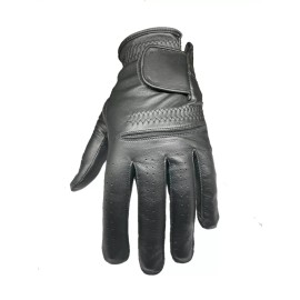 Eagle Eye ****New**** Mens Black ALL Leather Cabretta Golf Gloves (Left Hand) - M