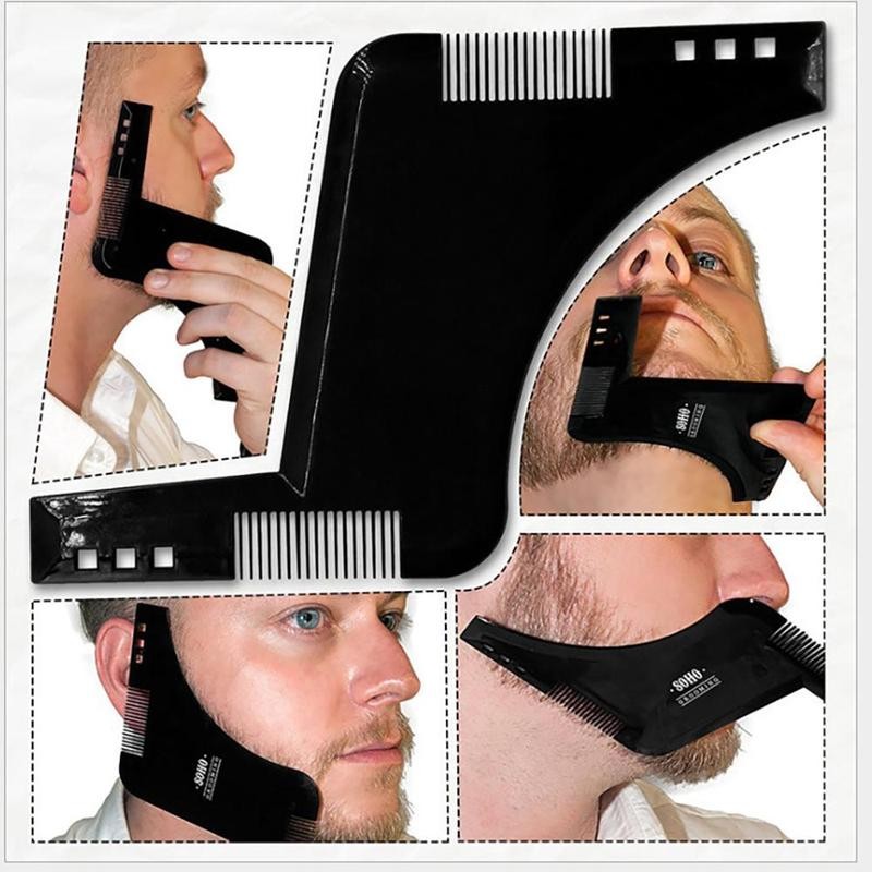 Men's Beard Styling Tool, Multifunctional Beard Comb, Beard Template for
