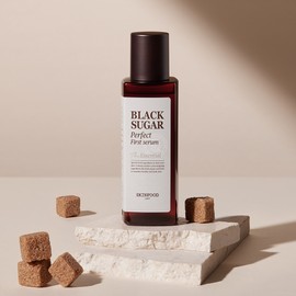 skin food [Skinfood] Black Sugar Perfect First Serum Smooth Skin Essential 150ml / [스킨푸드] 블랙슈가 퍼펙트 첫세럼 매끈새결 피부 에센셜 150ml