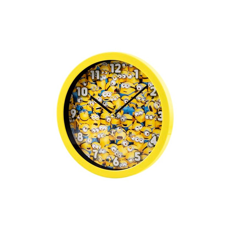 Accutime Kids Yellow Minions Wall Clock for Room Home Kitchen