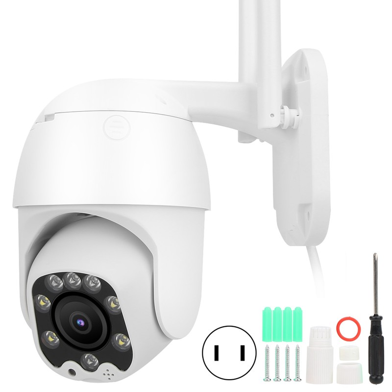 1080P Wifi PTZ Camera 8 Lights Nigh Vision IP66 Waterproof