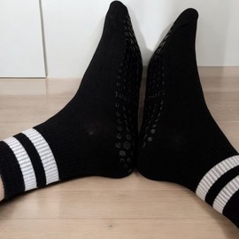 Non-slip Yoga Pilates Socks Black 4ea
