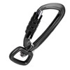 Carabiner Clip Auto Locking Square Bottom 360 Rotational Hook Accessory