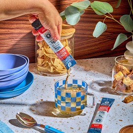 Bare Bones Instant Beef Bone Broth Sticks, 10G Protein, 4.23 oz, 8 Count