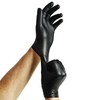 Spontex Black Protect Disposable Nitrile Gloves Extra Tear-Resistant and Durable