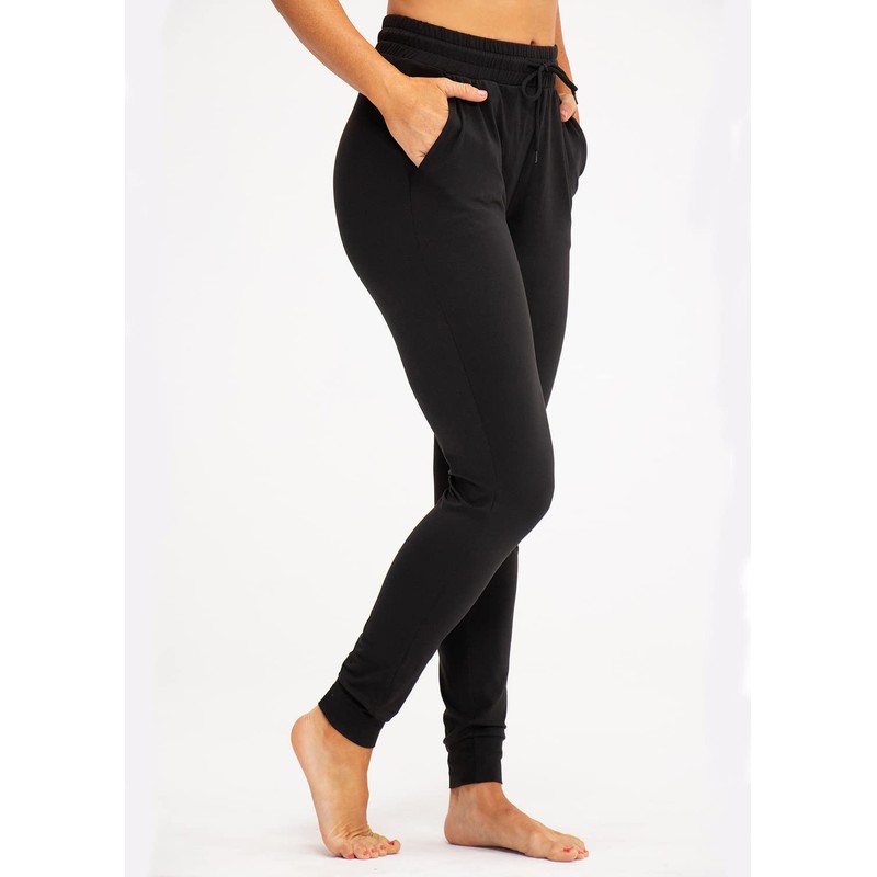 DEVOPS Women's Yoga Jogger Pants with Side Pocket Sweatpants (X-Large,