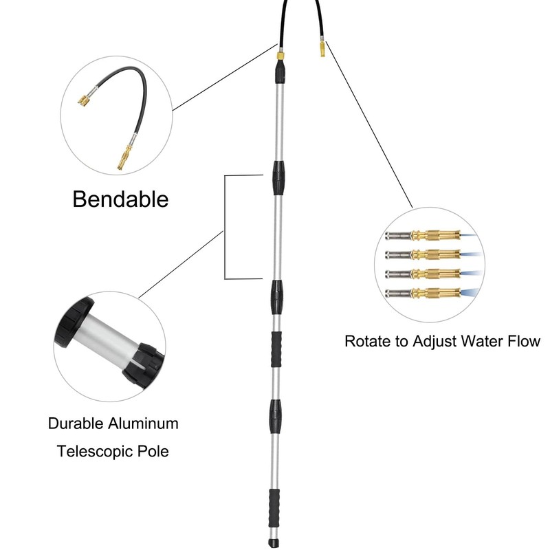 Telescopic Gutter Cleaning Tools from the Ground, Rain Gutter Cleaner