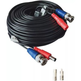 2x 150ft Security Camera BNC Video Power Cable  CCTV DVR Surveillance Wire Cord