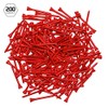IZZO Golf Wood Golf Tees, 3.25 Inch, Red (Pack of