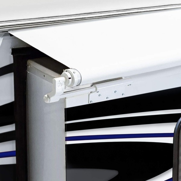 RecPro RV Slide Out Awning | RV Slide Topper | Slideout Awning | Fabric Only | Size Options Available | Black or White Version (46" x 160", White)