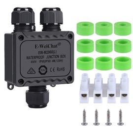 SZFUDIGO Waterproof Junction Box Outdoor, ip68 3 Way Waterproof Box, M25 Small Box, Suitable for Indoor and Outdoor Lighting