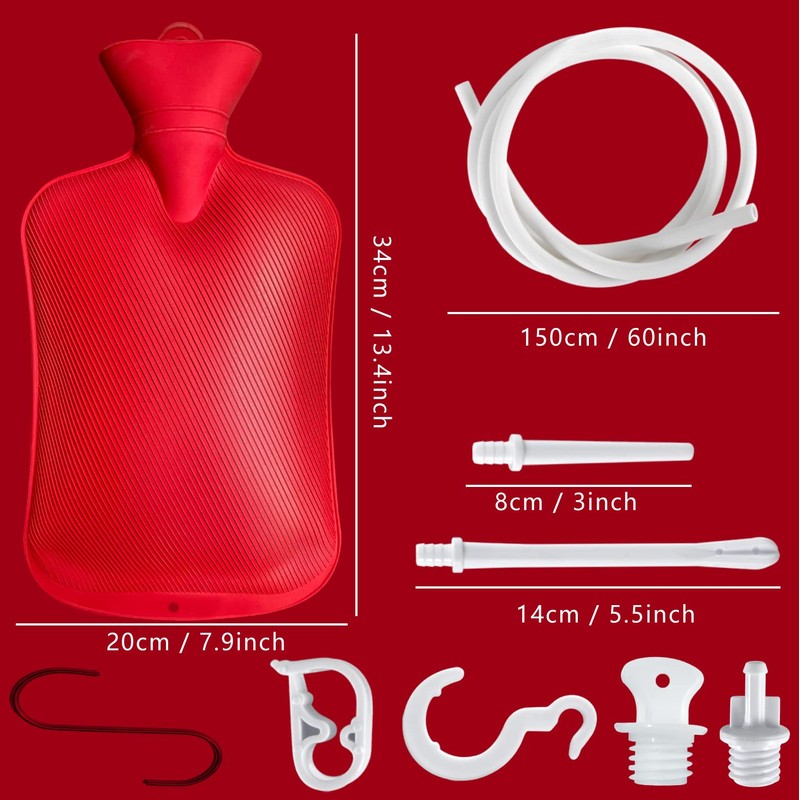 2 L Enema Bag ，Coffee Enema Bag Kit with 5.0