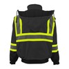 JHPAZUJA High Visibility Winter Safety Jackets for Men Waterproof-Warm Reflective