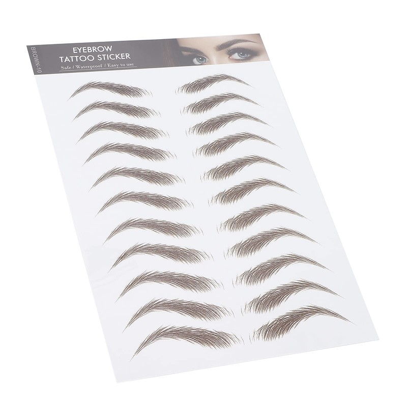 Eyebrow Tattoo Stickers, Eyebrow Transfer Stickers, Waterproof, 4D, Hair Like