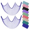 ZUEXT Dark Blue Decorative Fishing Net 80x40 Inch, 2PCS Picture