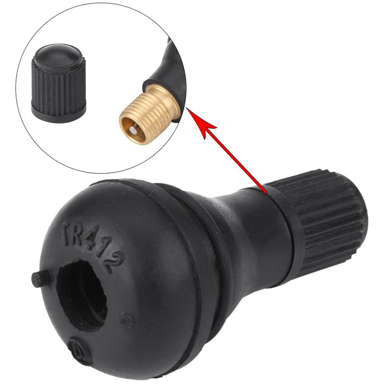 Pack of 10 Car Motorcycle Universal TR412 Locking Tyre Valve