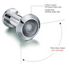 TOGU 2PCS of 220-degree Solid Brass Peep Holes for Door