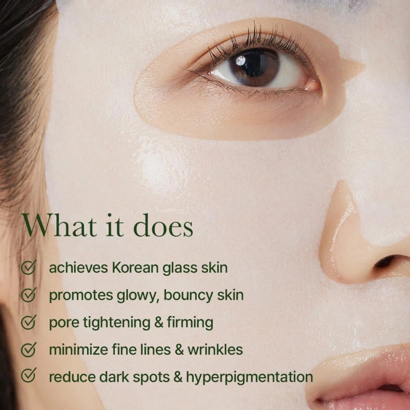 Hyssop Glow Sheet Mask - Paquete De 5, Hidratante, Brillante