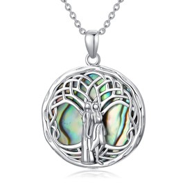 AOBOCO Sterling Silber Schwester Kette Halskette für Frauen, Schwester Geburtstagsgeschenke von Schwester