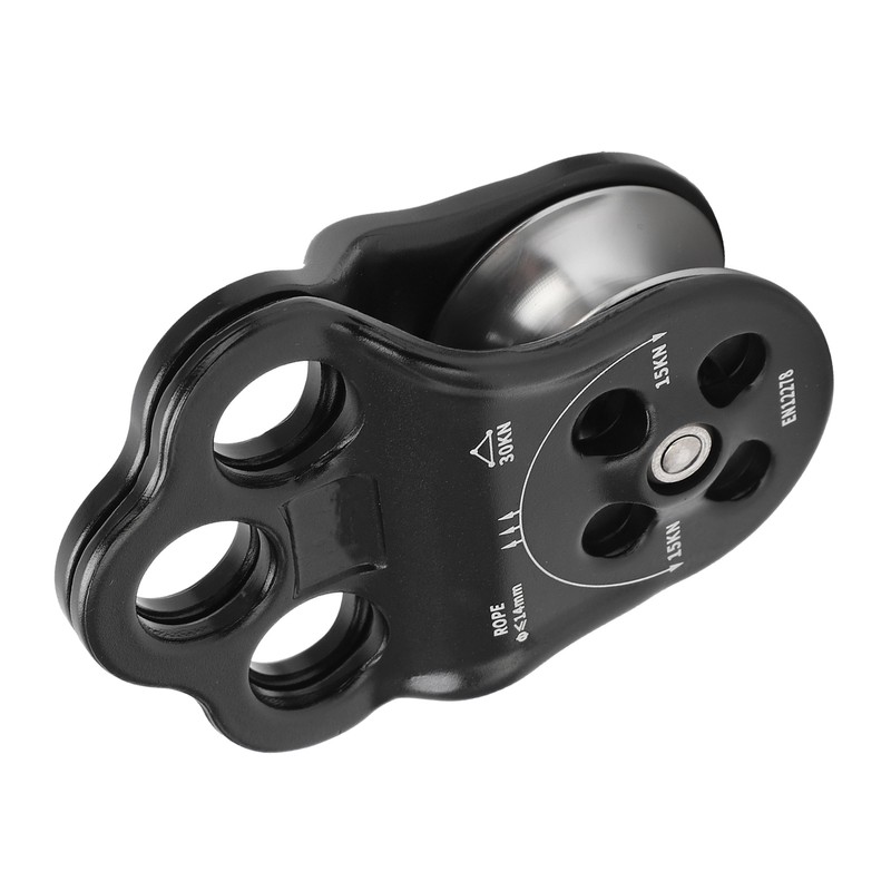 30KN Hitch Climber Pulley Rescue Equipment Dual Bearing for Rigging